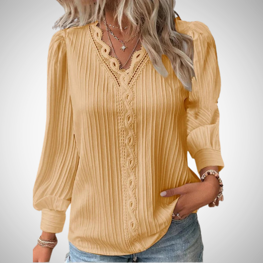 Stilla | Spids Faldbluse