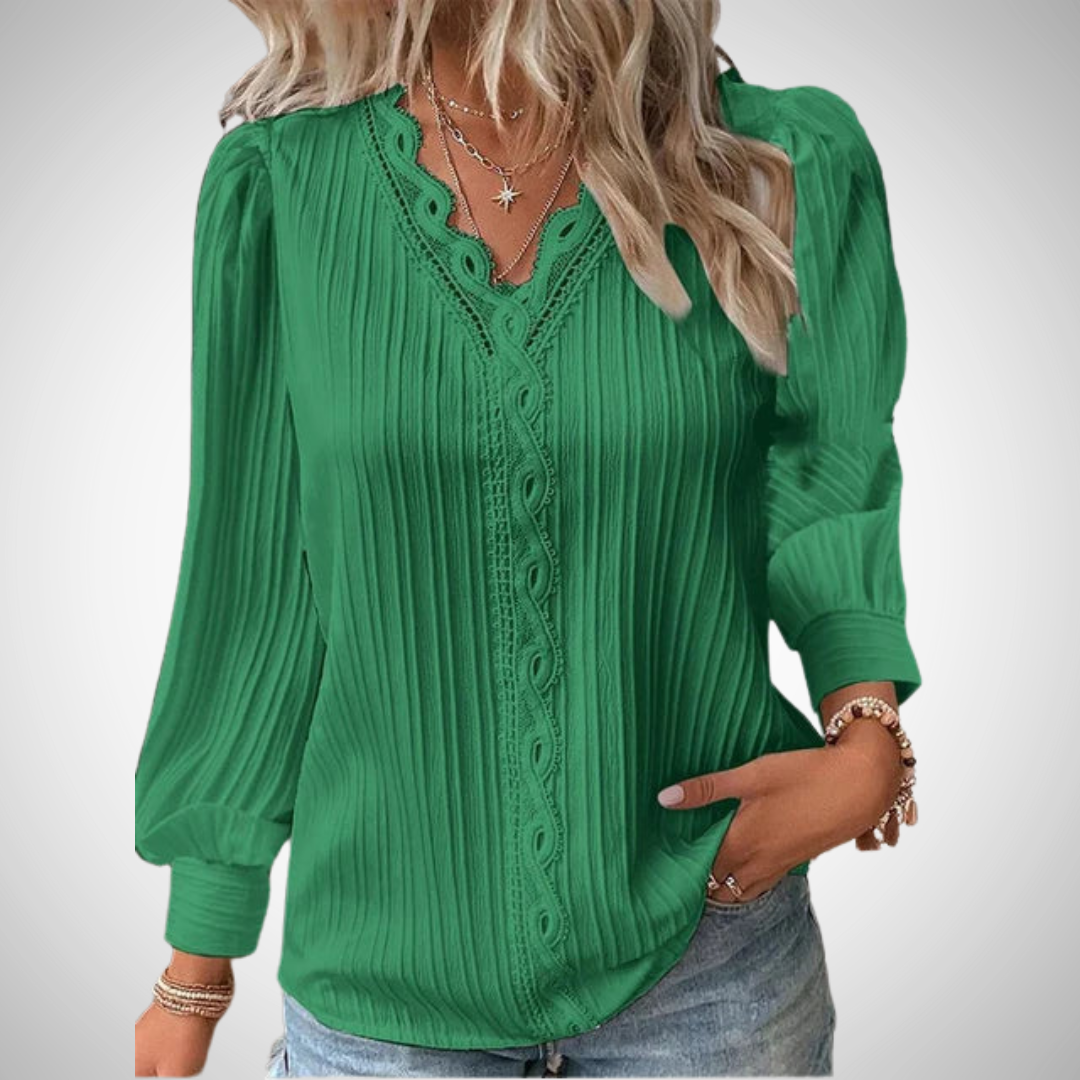 Stilla | Spids Faldbluse