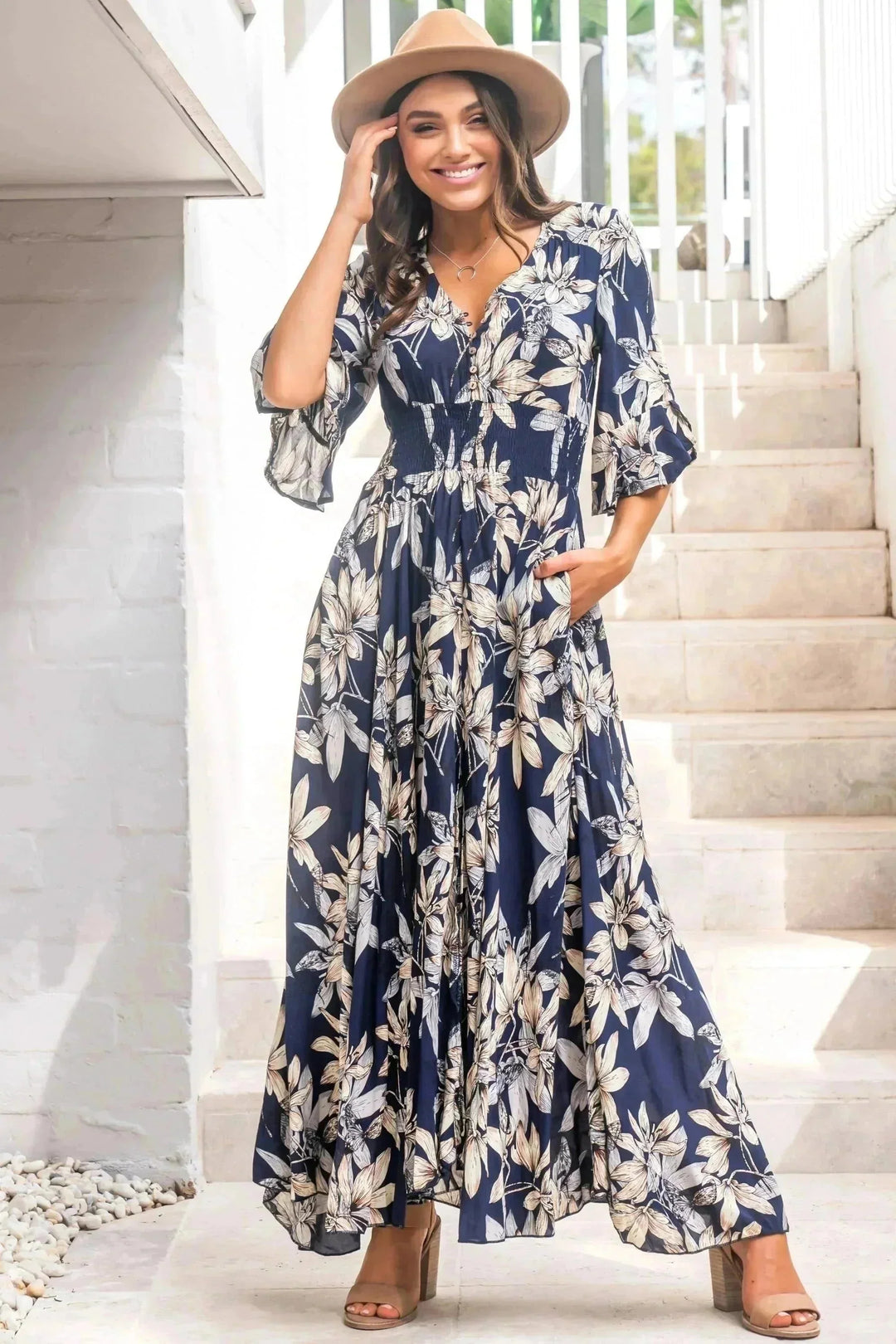 Stilla | Elegant Boho Maxikjole