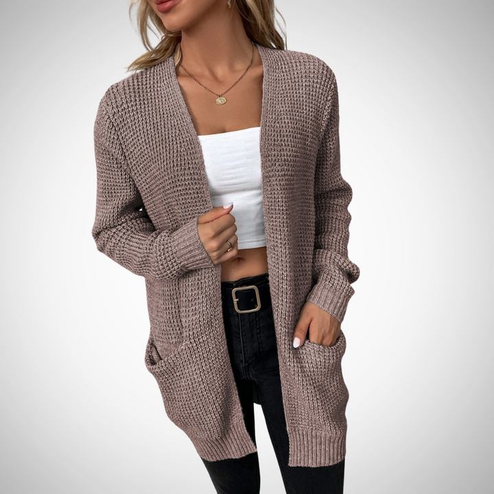 Stilla | Casual strikjakke med åben design