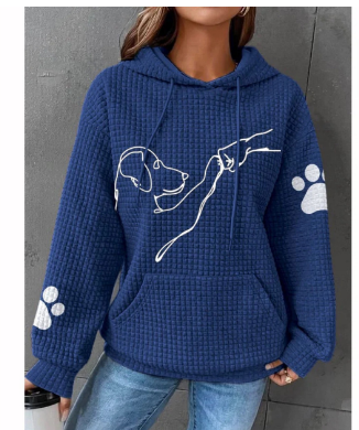 Stilla | Hoodie med hundetryk til kvinder