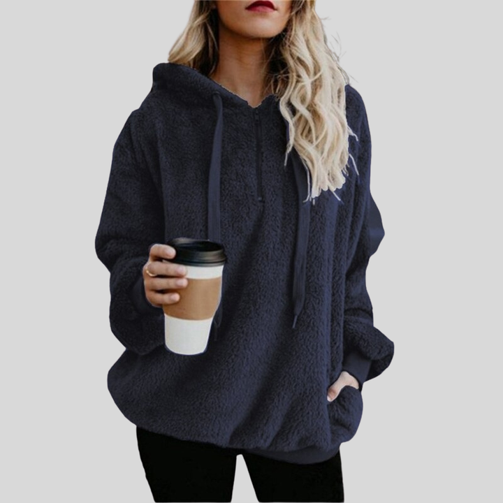 Stilla | Hoodie Blød Fleece Overdimensioneret Pasform Langærmet Løs Komfort