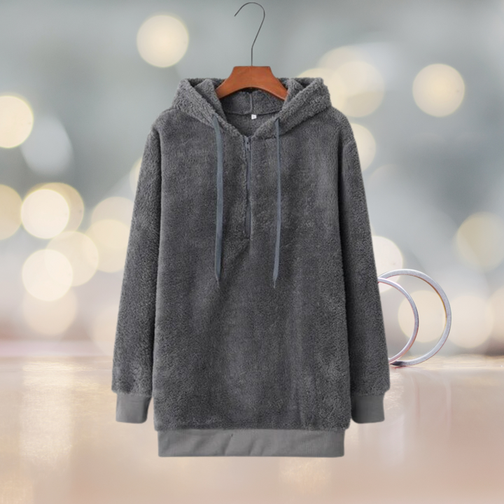 Stilla | Blød dame hoodie jakke til efteråret