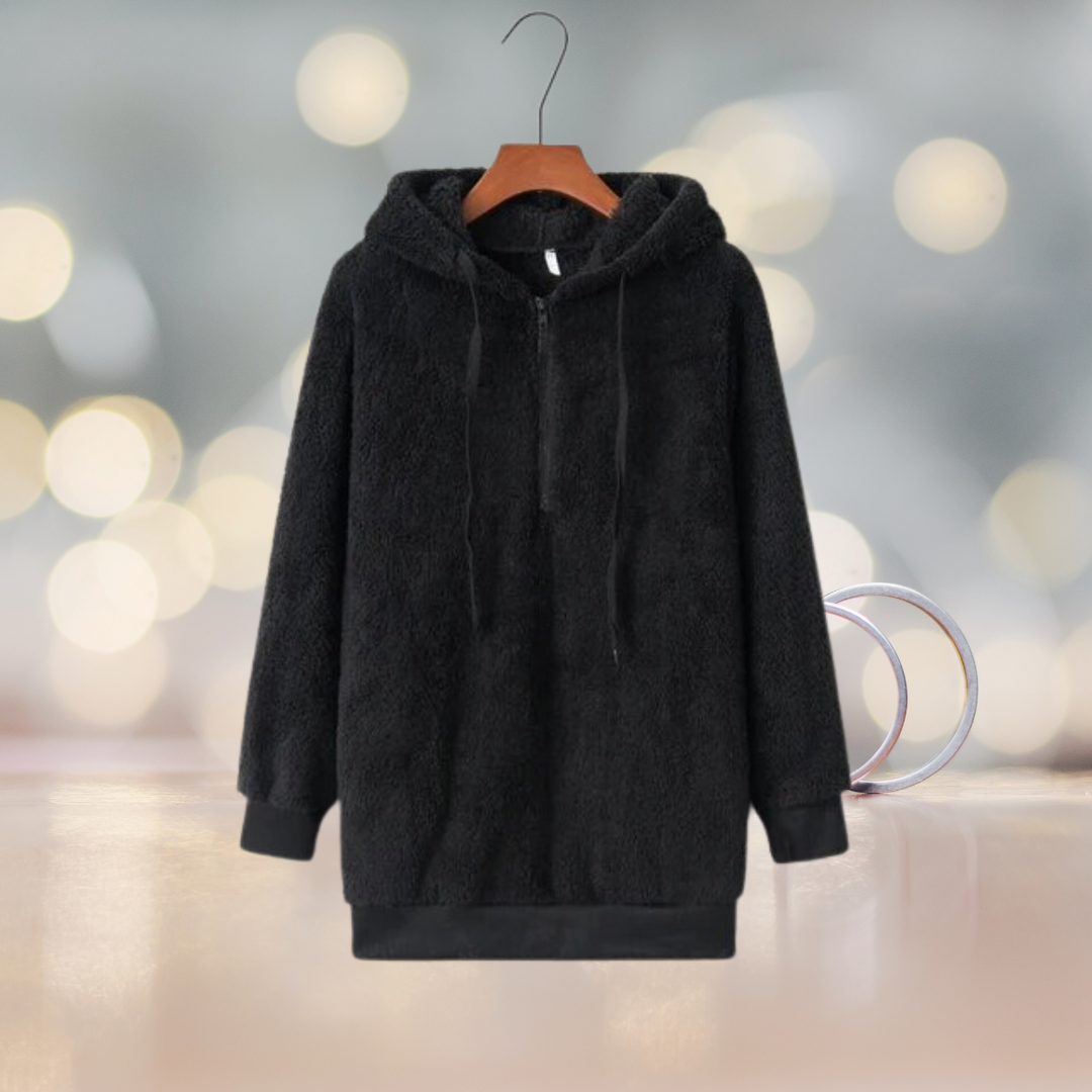 Stilla | Blød dame hoodie jakke til efteråret