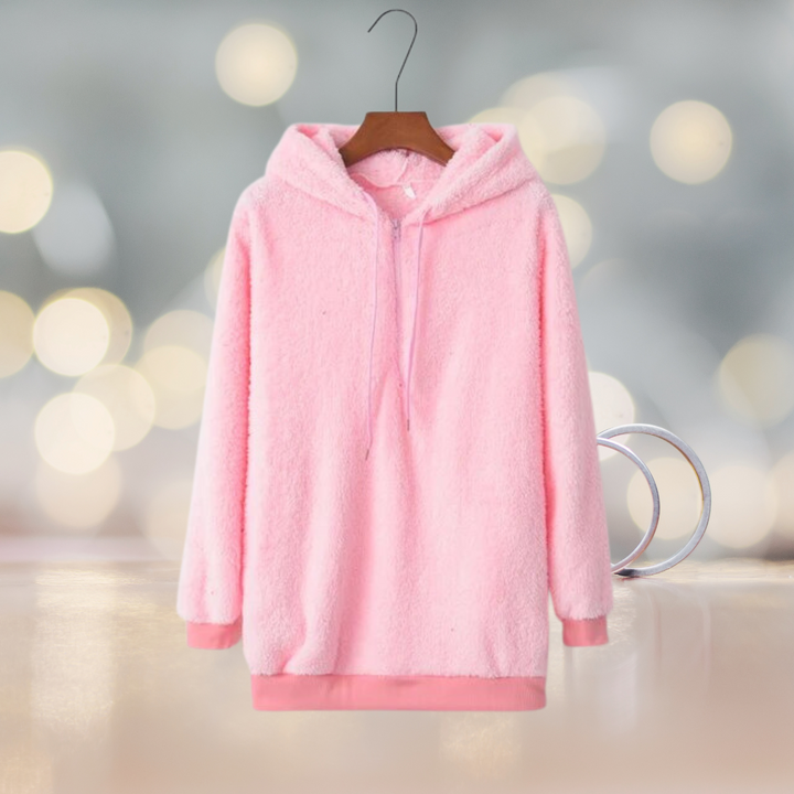 Stilla | Blød dame hoodie jakke til efteråret