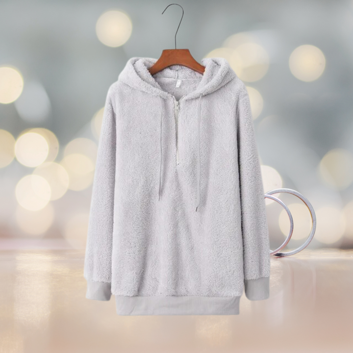 Stilla | Blød dame hoodie jakke til efteråret