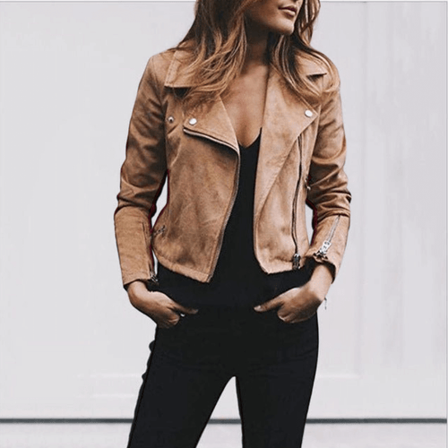 Stilla | Asymmetrisk Crop Top Med Reverkrave Og Lynlås Til Damer