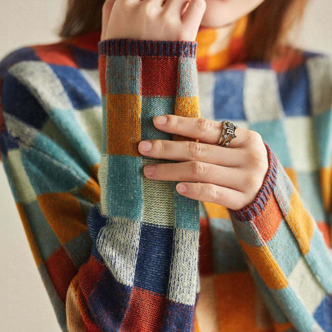 Stilla | Retro Patchwork Pullover