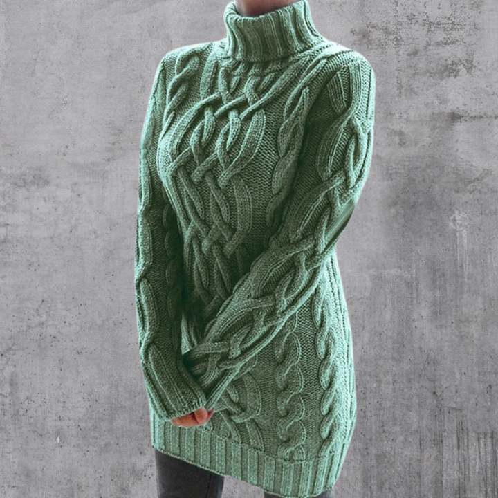 Stilla | Pullover med Lang, Elegant Rullekrave