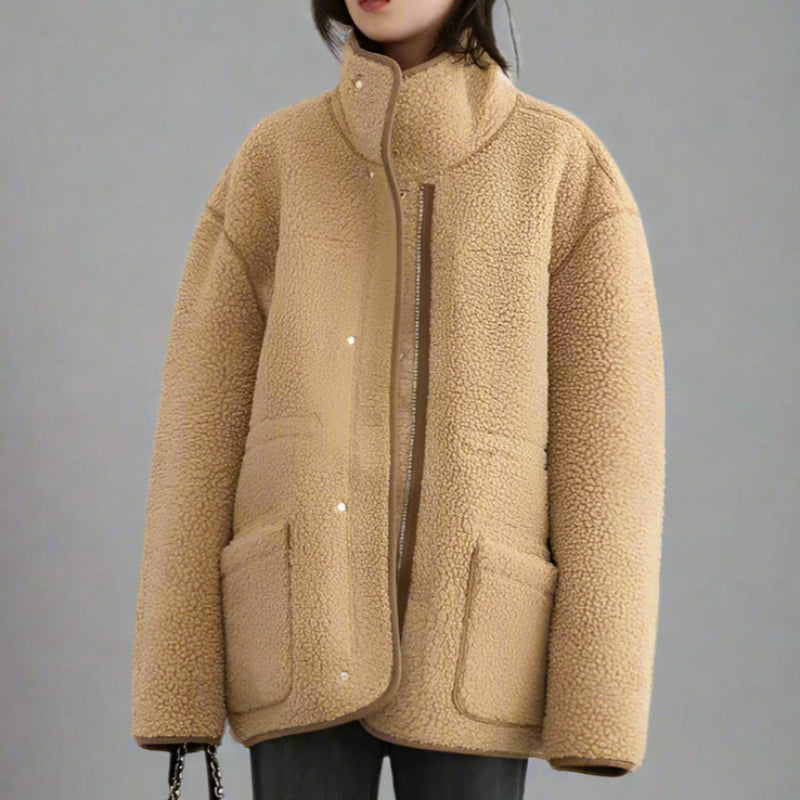 Stilla | Suede Sherpa Frakke