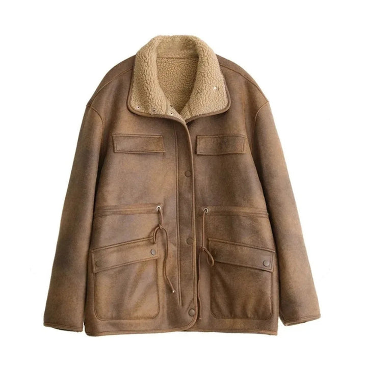 Stilla | Suede Sherpa Frakke