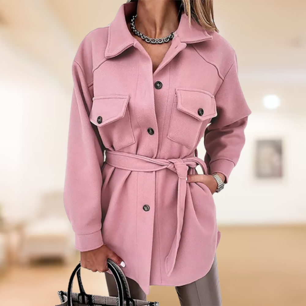 Stilla | Frakke med polo knapper