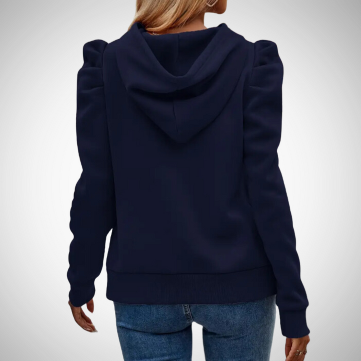 Stilla | Puff ærmer bomulds hoodie