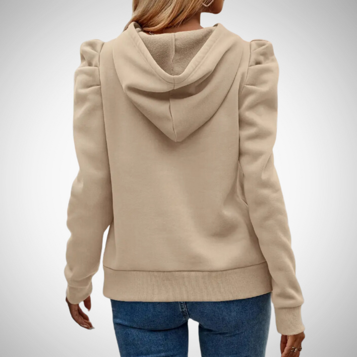 Stilla | Puff ærmer bomulds hoodie