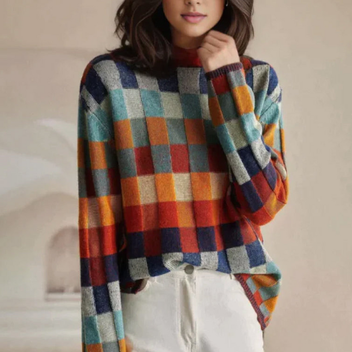 Stilla | Retro Patchwork Pullover