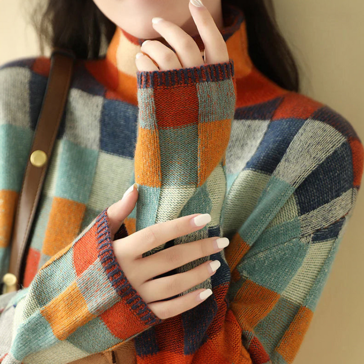 Stilla | Retro Patchwork Pullover