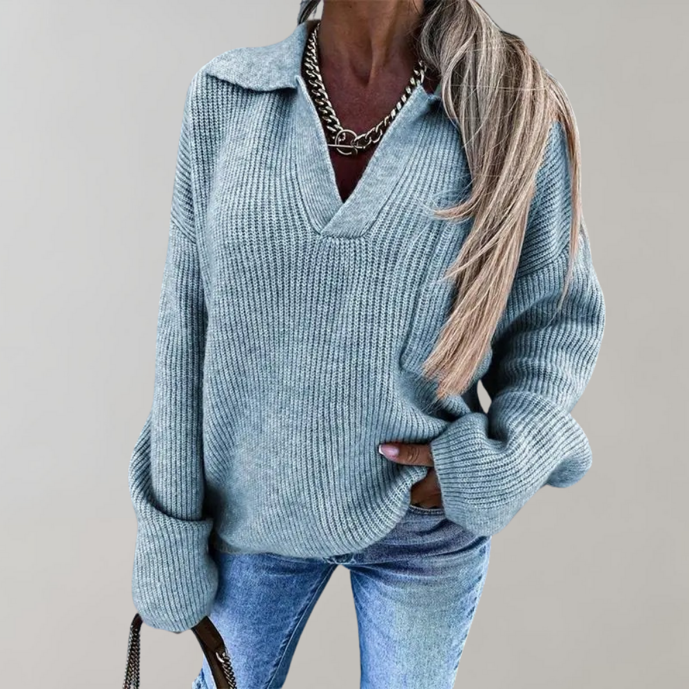 Stilla | Pullover til Kvinder med V-Hals