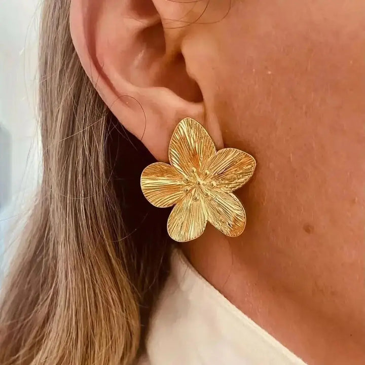Skovae | Hypoallergeniske Vintage-Blomstikkere, 18K Forgyldt