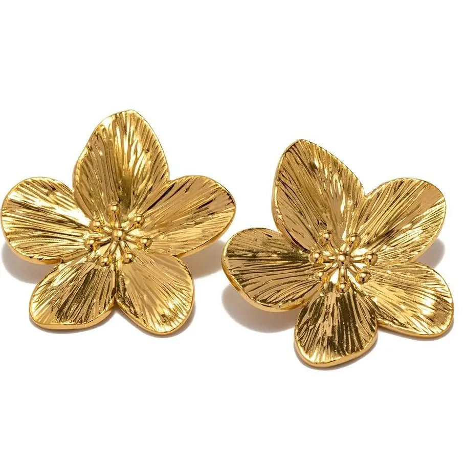Skovae | Hypoallergeniske Vintage-Blomstikkere, 18K Forgyldt