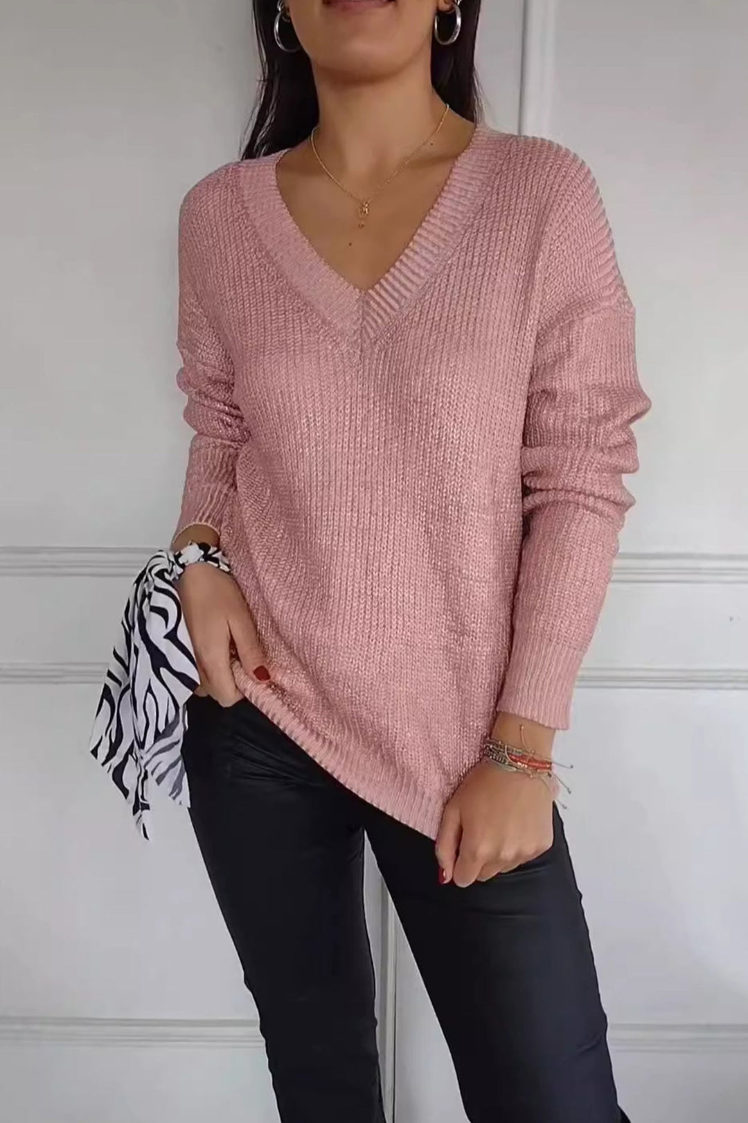 Stilla | Let Silke Sweater Med V-hals