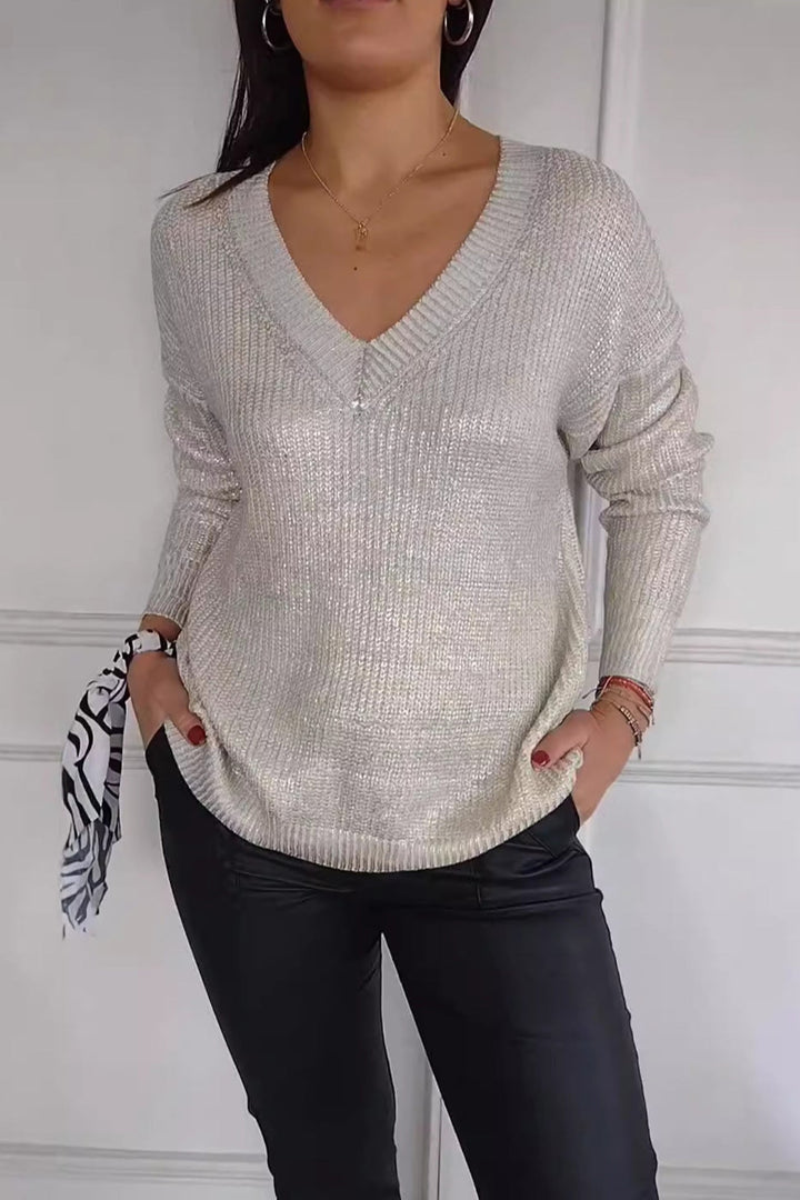 Stilla | Let Silke Sweater Med V-hals