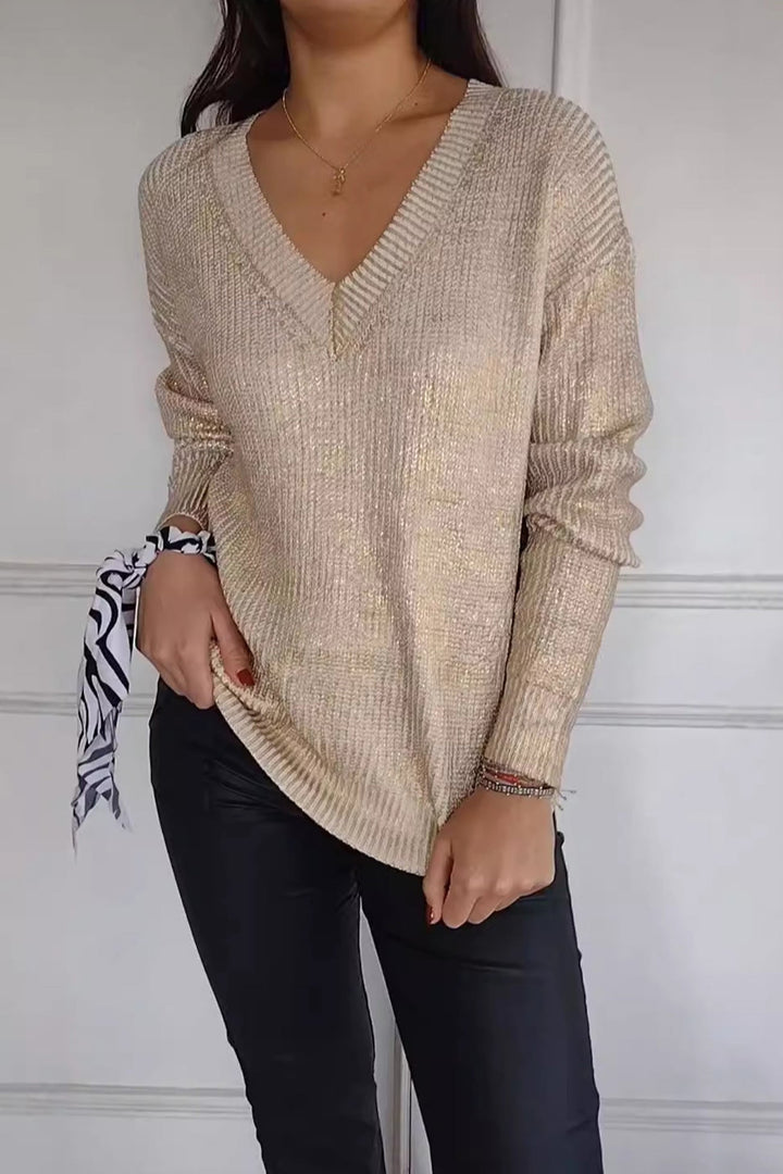 Stilla | Let Silke Sweater Med V-hals