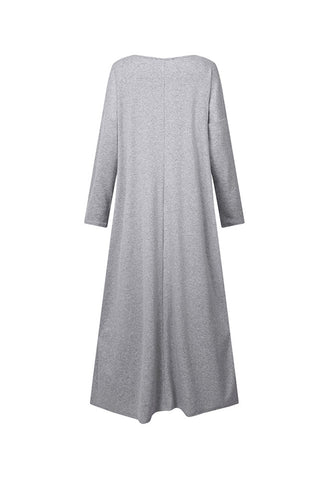 Stilla | Sweatshirtkjole Med V-udskæring Og Slidskant