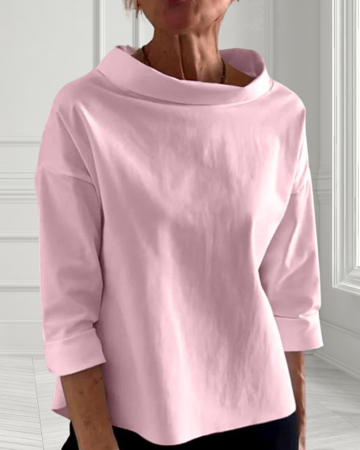 Stilla | Casual top med høj krave