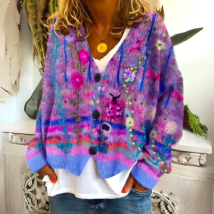 Stilla | Cardigan i Glade Farver