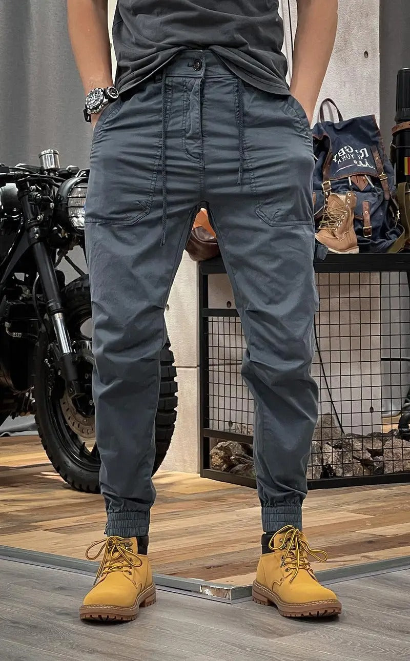 Stilla | Stretch cargo bukser med lommer