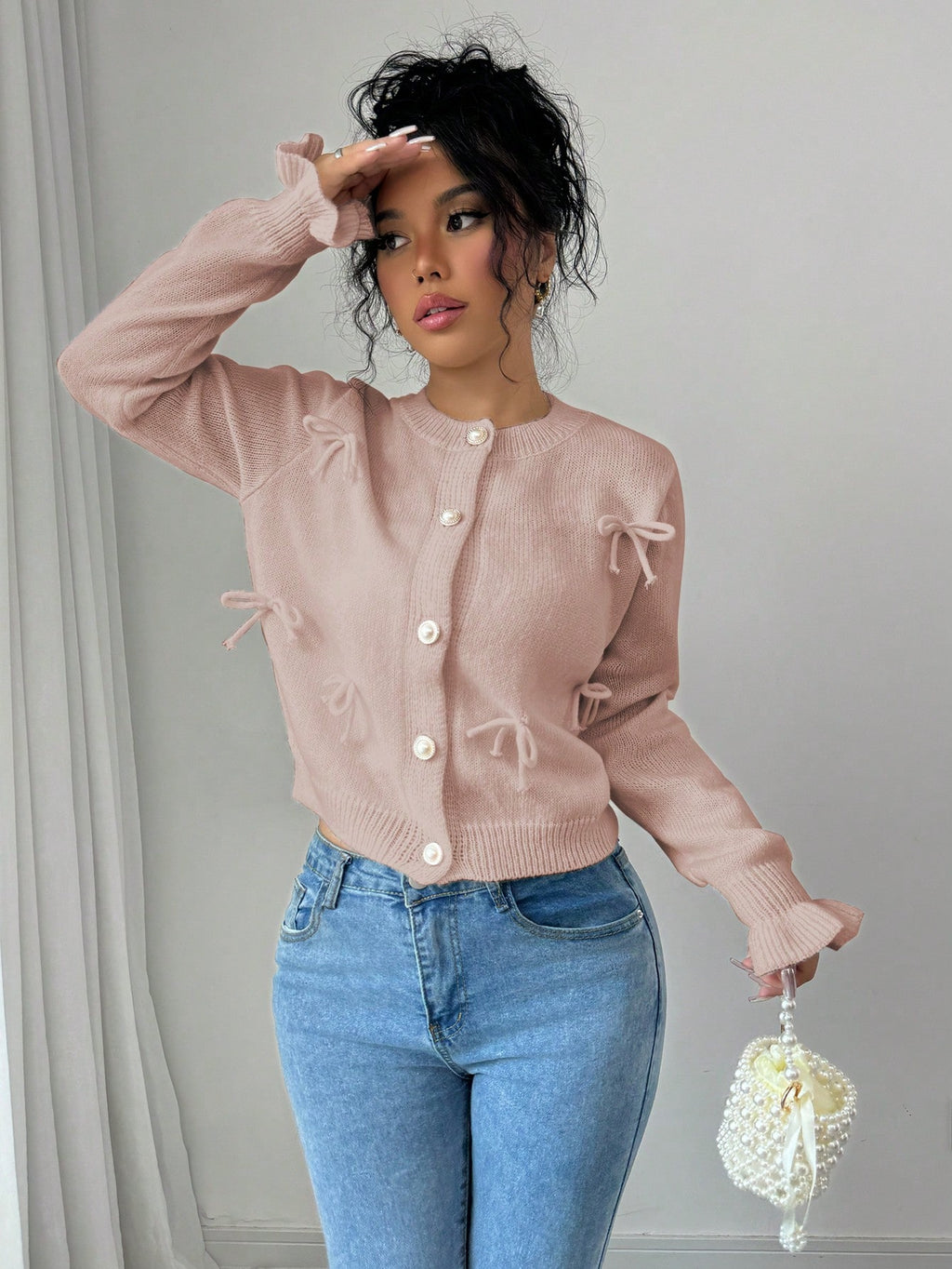 Stilla | Elegant cardigan med knudedetaljer til damer