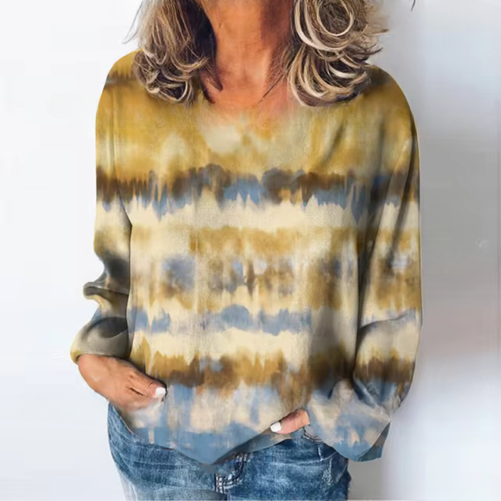 Stilla | Lækkert Sweatshirt Med En Farvegradient