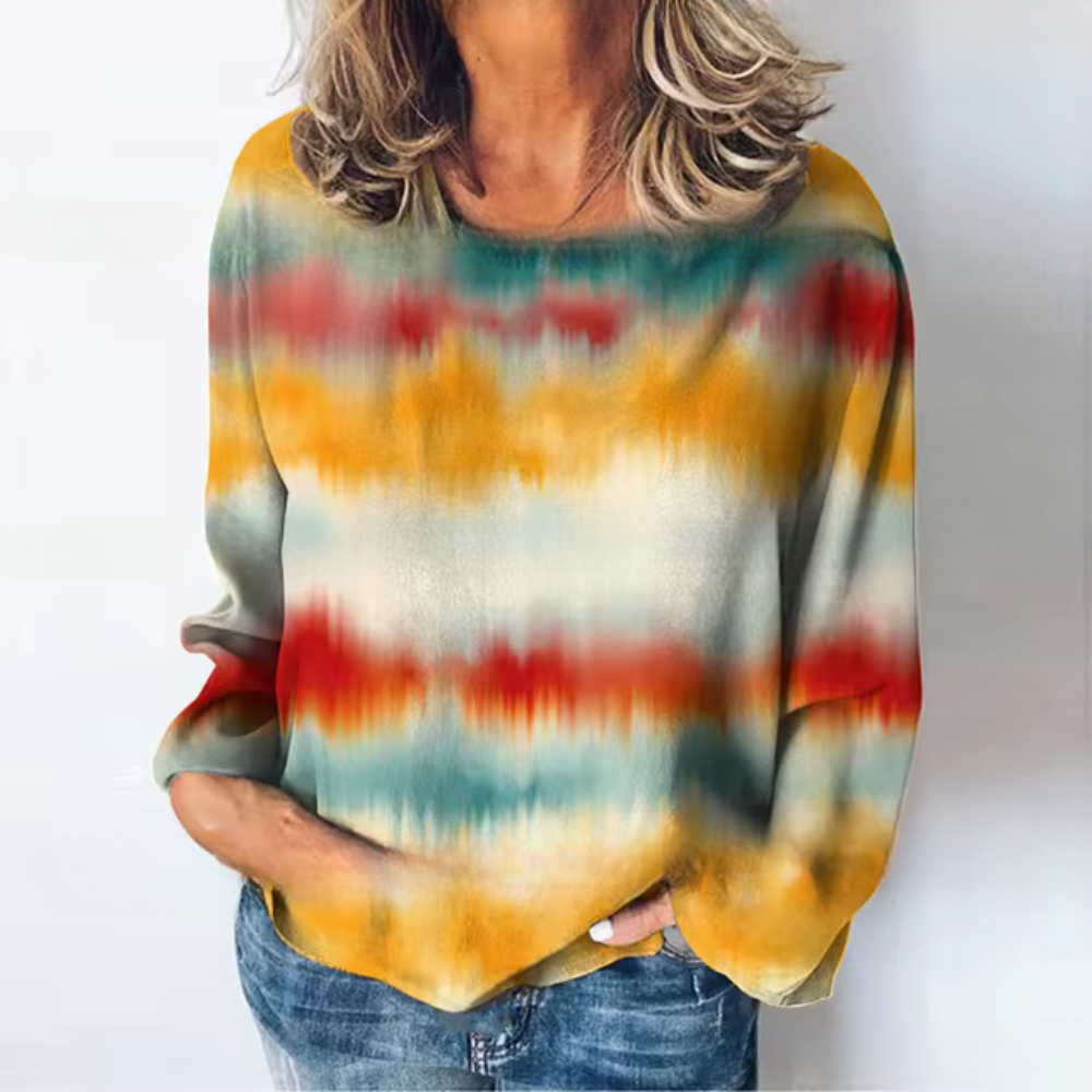 Stilla | Lækkert Sweatshirt Med En Farvegradient