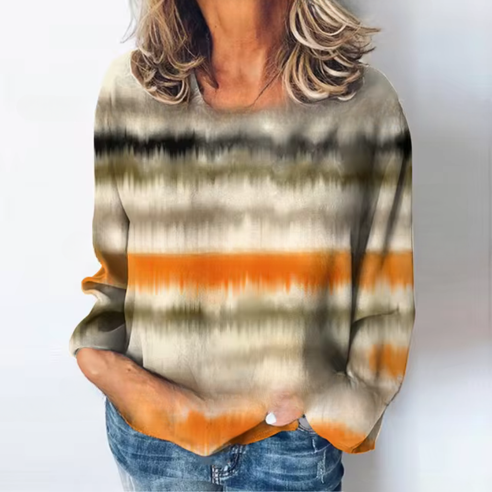 Stilla | Lækkert Sweatshirt Med En Farvegradient