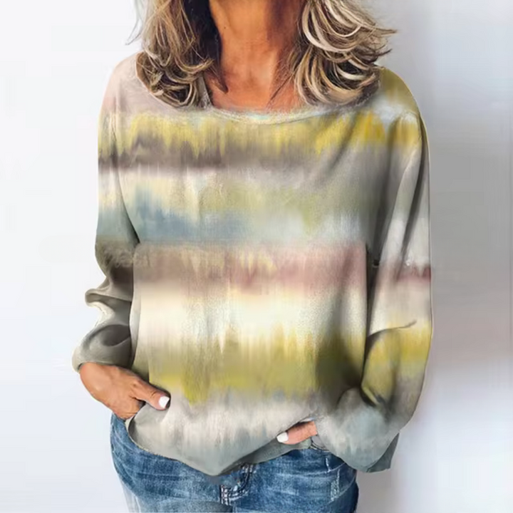 Stilla | Lækkert Sweatshirt Med En Farvegradient