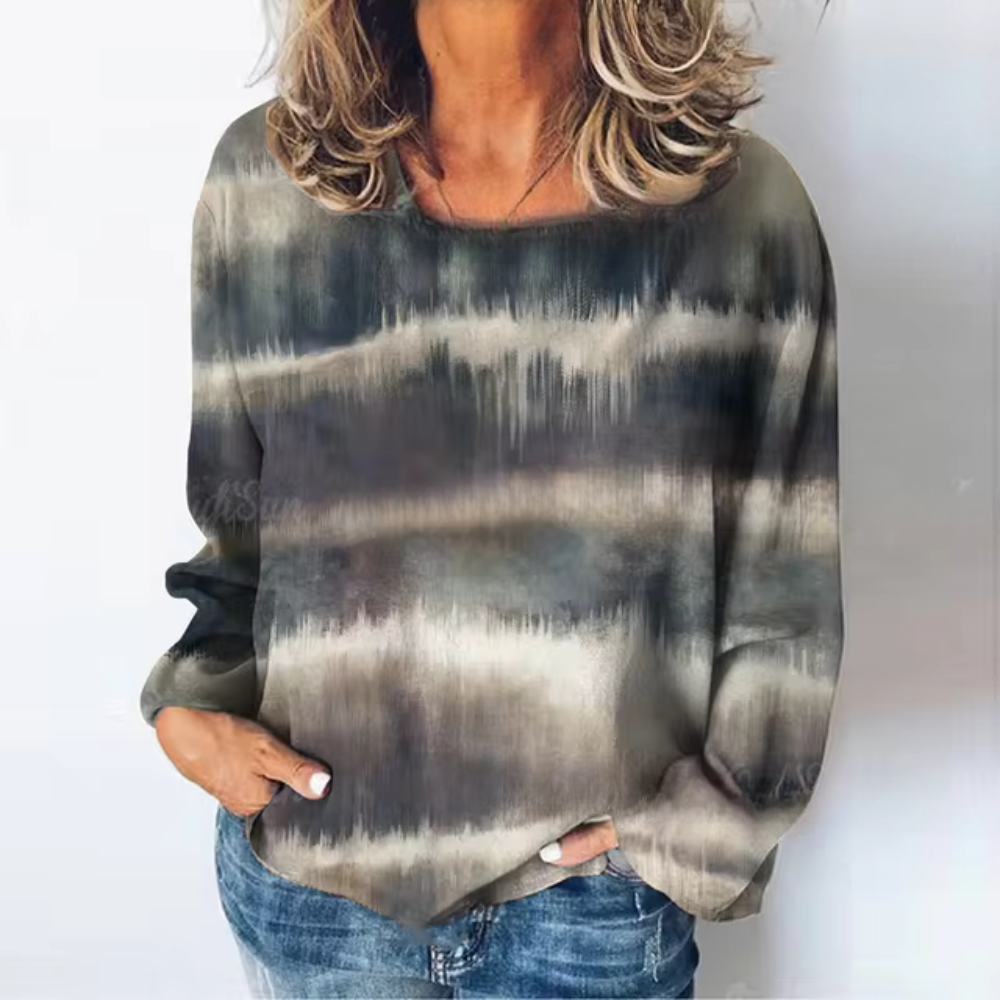Stilla | Lækkert Sweatshirt Med En Farvegradient