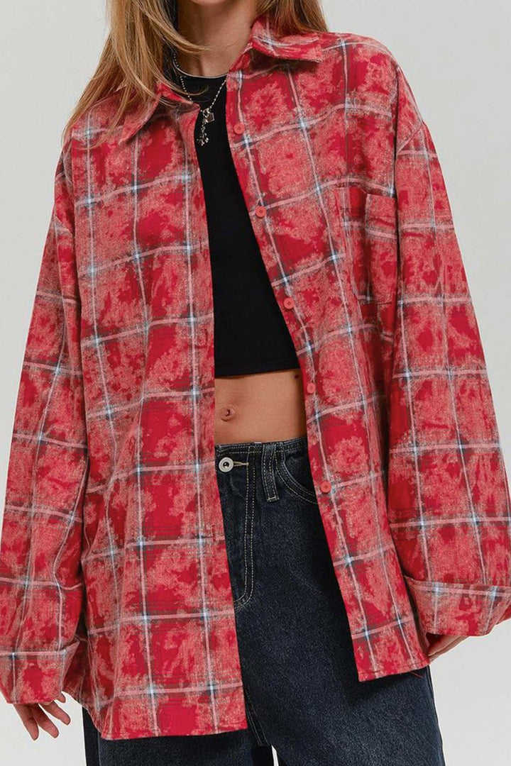 Stilla | Vintage Ternet Overdimensioneret Bluse