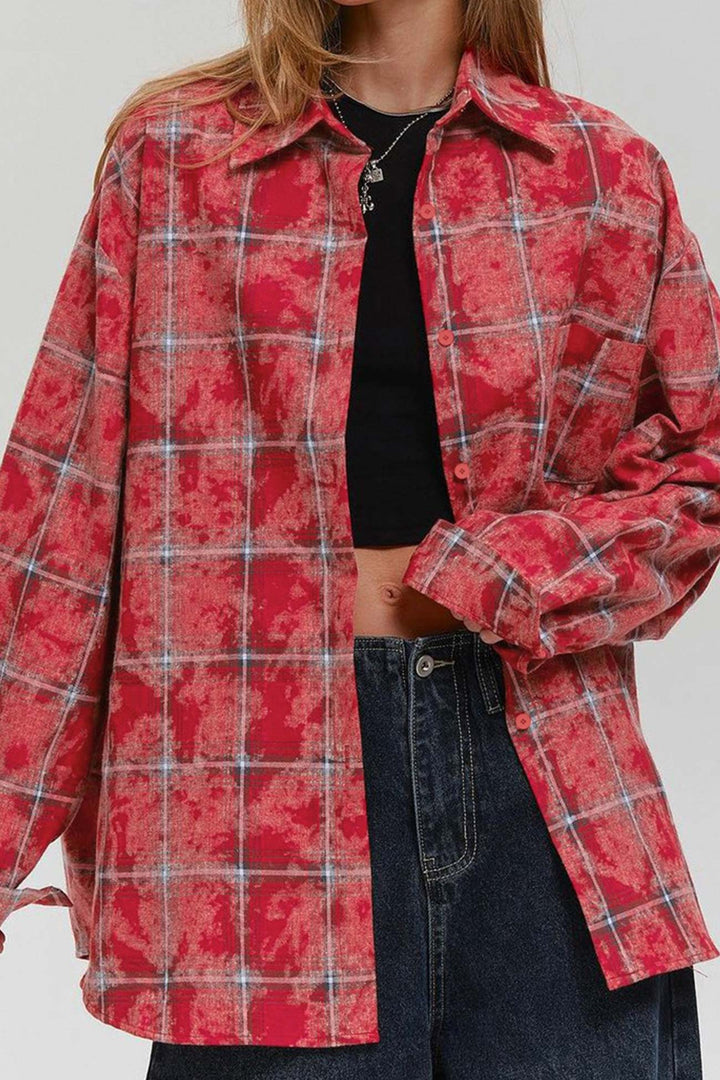 Stilla | Vintage Ternet Overdimensioneret Bluse