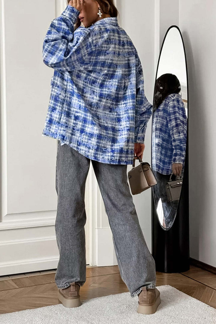 Stilla | Vintage Ternet Overdimensioneret Bluse