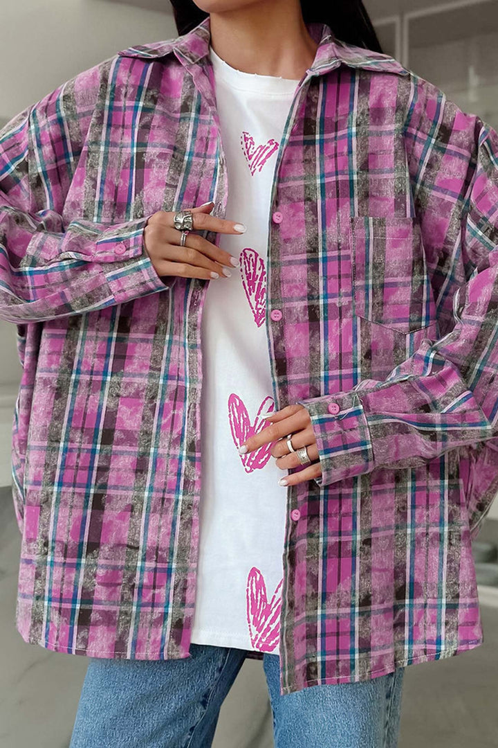 Stilla | Vintage Ternet Overdimensioneret Bluse