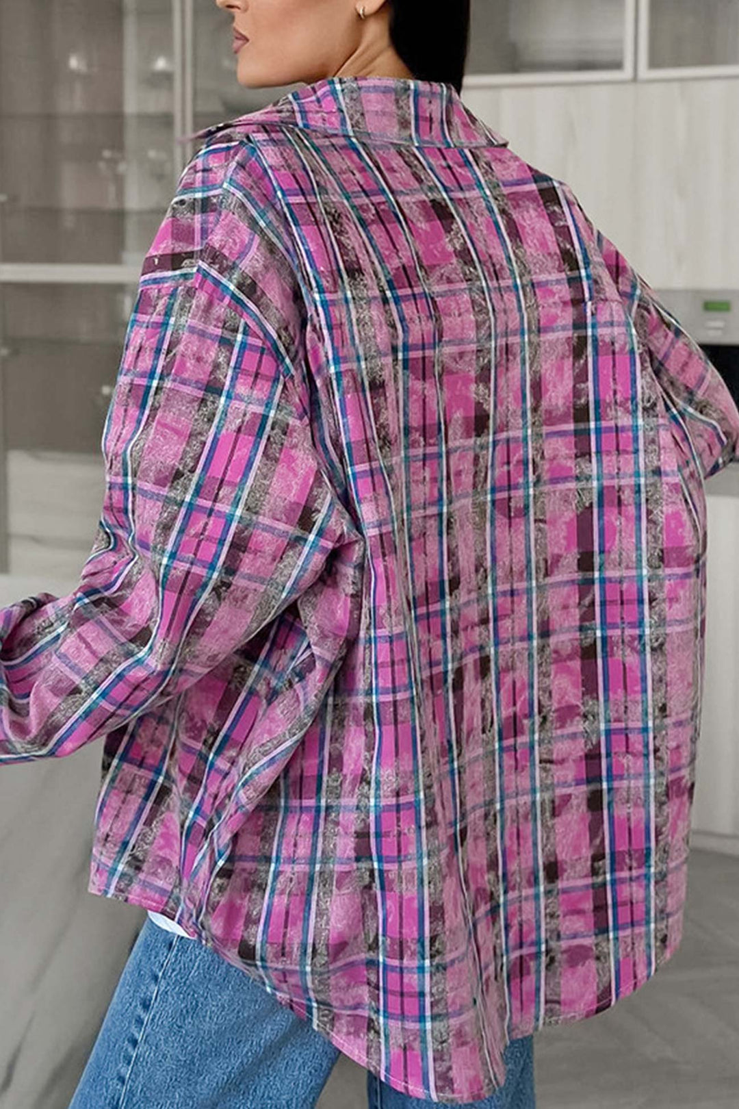 Stilla | Vintage Ternet Overdimensioneret Bluse