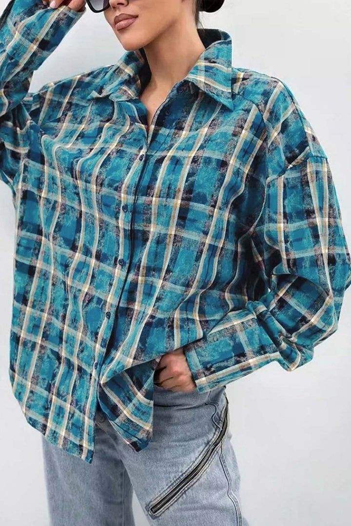 Stilla | Vintage Ternet Overdimensioneret Bluse