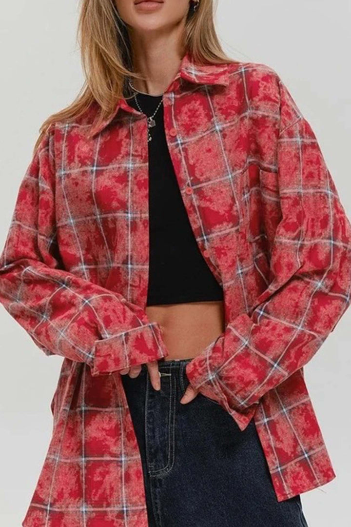 Stilla | Vintage Ternet Overdimensioneret Bluse