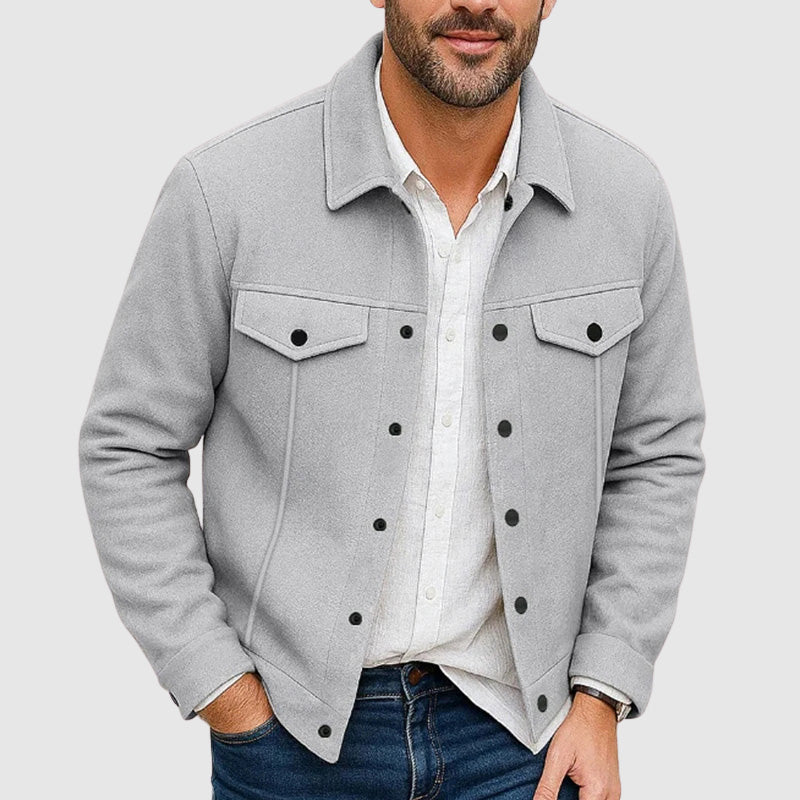 Stilla | Look Button-Up Kunstlæderjakke