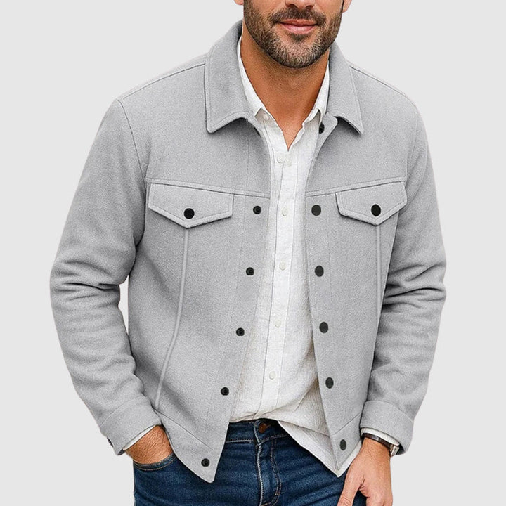 Stilla | Look Button-Up Kunstlæderjakke