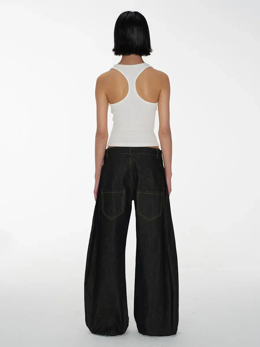 Stilla | Baggy Lav Talje Jeans Dame