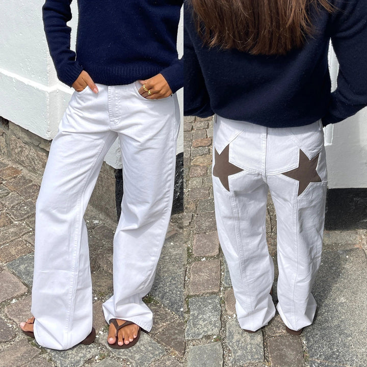 Stilla | Dame Jeans med Stjernemønster