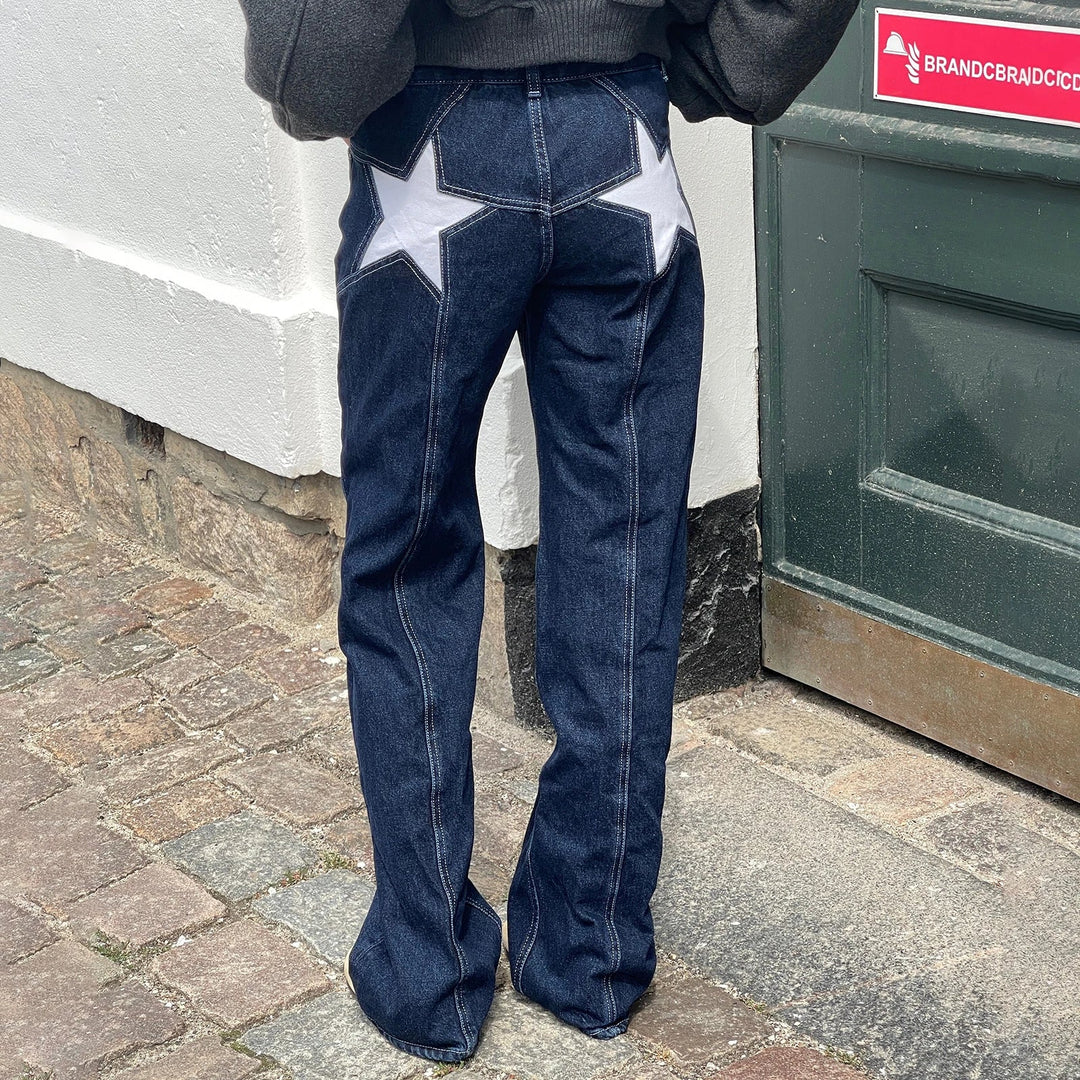 Stilla | Dame Jeans med Stjernemønster