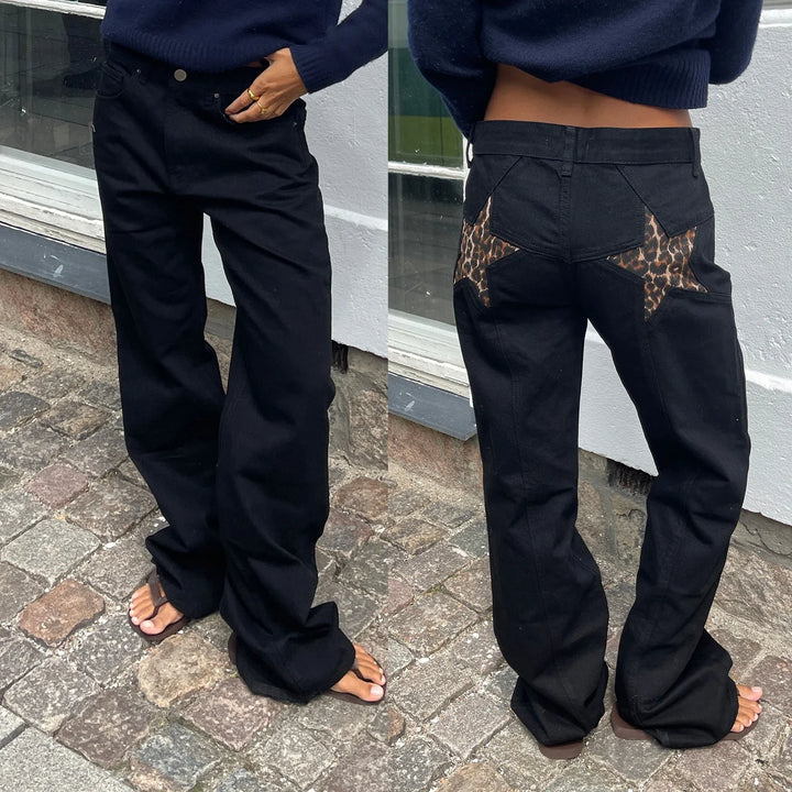 Stilla | Dame Jeans med Stjernemønster