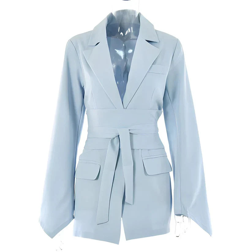 Stilla | Mini Blazer Med Bælte Til Damer